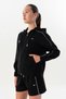 Comfort Women's Hooded Black-White Tracktop - 5