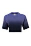 Comfort Women's Crew Neck Purple Crop Top - 6