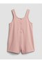 Lcw kids pink bow detailed girl's overalls dress - 3