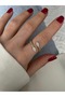 Limited Edition - Zircon Stone Bottom Adjustable Women's Ring - 5