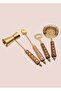4-Piece Wood Stand Cocktail Preparation Set - 3