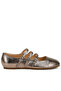 Women Triple Strap Mary Jane Sandals in Pewter - 2