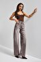 Women's Stone Denim Color Olea 4S6-173 Wide Leg Fit 100% Koton Denim Jean - 6