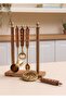 4-Piece Wood Stand Cocktail Preparation Set