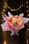 Pink and White Butterfly Bouquet with Led Lights – 25 Butterflies & 90 cm Large Plush Bear |   Oze for Valentine's Day - 3