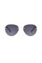 Bc1360 C4 57 Unisex Oval Gold Metal Frameless Sunglasses - 2