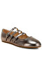 Women Triple Strap Mary Jane Sandals in Pewter