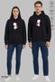 Dear Couple Combination Love Printed Hoodie Hooded Fleece-Lined Oversized Cotton Sweatshirt 2-Piece Set