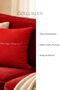 You Are My Love Red Decorative Pillow – Linen Textured Stuffed Throw Pillow - Gift for Lover - 2