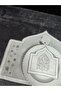 طقم عشاء مطرز بعبارة Ramadan Mubarak، مكوّن من 12 قطعة، مناسب لـ6 أشخاص، مع حامل ملاعق مدمج - 3