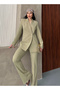 Women's Designer Jacket and Pants Set Khaki - 6