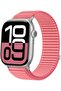Apple Watch 49mm 46mm 45mm 44mm 42mm | Nylon Loop Sport Band | Rose Pink