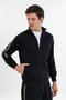 Comfort Men's Mock Neck Black Tracksuit Top - 3