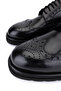 Men's Genuine Leather Black Casual Shoes - 3