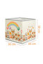 4-Piece Cute Closet Organizer Box - 30X30X30 cm Foldable Multi-Purpose Storage Box - 5