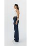 Meliora Stretch Fabric Casual Women's Navy Blue Super High Waist Wide Leg Denim Jeans - 5