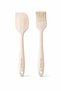 Solo 2-Piece Silicone Spatula & Pastry Brush Set – Cream |   Heat Resistant - 2
