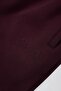 Brushed Cotton Jersey Mid-Rise Relaxed Joggers in Burgundy - 5