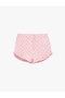Comfortable Fit High Waist Heart Pattern Shorts Pajama Bottoms - 2