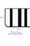 Utena Striped Bath Mat 60X100 cm – Non-Slip Base, Soft Texture, Modern Bathroom Rug - 3
