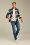 Blue Plaid Lumberjack Shirt-odg001r04 - 2