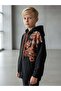 Children's Transitional Rabbit Printed Zippered Cardigan