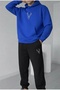 Deer Printed Unisex Men/Women K Hooded Oversize Bottom/Top Tracksuit Set