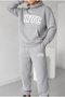 Nyc Printed Unisex Men/Women Hooded Oversize Bottom/Upper Tracksuit Set