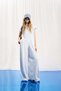 Light Gray Short Sleeve Interlock Jumpsuit 17004