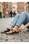 Noble 2008 Zenne Black Leather Slippers