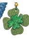 Lucky Clover Charm |   Handmade Paracord & Beaded Bag Ornament |   Lucky Accessory - 4