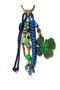 Lucky Clover Charm |   Handmade Paracord & Beaded Bag Ornament |   Lucky Accessory - 2