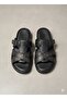 Noble 2004 Zenne Black Leather Slippers - 3
