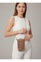 Women's Bag Phone Holder Hand-Stitched Coverless Leather Soft Chain Strap Light Brown