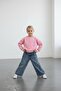 Girls' Everyday Sweatshirt, Wide-Leg Jean Combination - 6