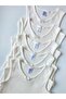 قميص داخلي للفتيات مصنوع من القطن 100% بلون إكرو/جاكار ريترو بحمالات سميكة، عبوة من 5 قطع - 7