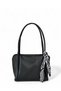 Women's Shoulder Bag with Scarf Detail and Strap - 2