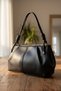 Ruched Detail Faux Leather Chen Medium Size Hand and Shoulder Bag Strap Knot Detail Size 35X20 cm - 3