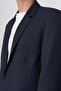 Striped Single Button Jacket - 3