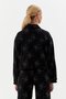 Denim Coat with Sprinkled Stones Black - 3