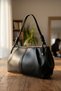 Ruched Detail Faux Leather Chen Medium Size Hand and Shoulder Bag Strap Knot Detail Size 35X20 cm - 8