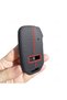 Kia Compatible Sportage, Seltos, Ceed, Sorento, Cerato, Kx5, Kx-Cross, Forte, Soul Patterned Silicone Key Case Cover (Black Red) - 4