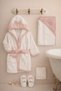 100% Cotton White Baby Bathrobe Set / Baby Girl White Bathrobe Set / Gift Newborn Bathrobe Set