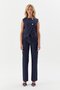 Slim Front Buttoned Vest Indigo - 4