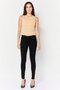 Women Skinny Fit Plain Stretchable Denim, Black - 2