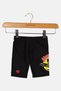 Toddlers Boy Graphic Swimwear Shorts, Black