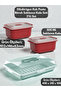 Rectangular Lockable Pyrex Cake Pastry Storage Container 45 cm Large Size 2-Piece 500ml Storage Container - 2