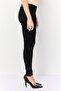 Women Skinny Fit Plain Stretchable Denim, Black - 3