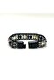 Certified Aquarius Zodiac Sign Disc Model Natural Stone Men's Bracelet with Magnetic Clasp - 3