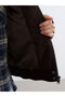 Xside Brown Shirt Collar Women's Suede Look Coat - 4